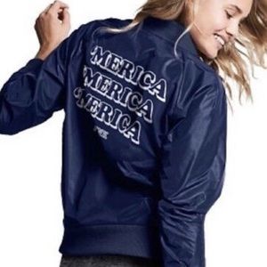 PINK Victoria’s Secret - ‘MERICA Jacket 🇺🇸 - Dark Blue